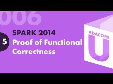 Ada:Spark 006 - Lesson 5 - Functional Correctness