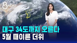 [날씨] 대구 34도까지 오른다..5월 때이른 더위 / SBS 8뉴스