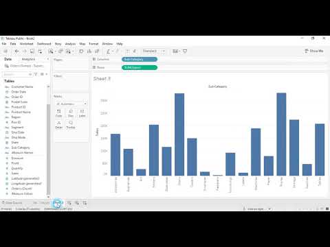 Learn Tableau Tutorial for Beginners 21 How to Create Pie Chart in ...