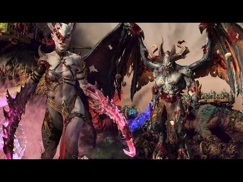 Chaos Daemons Unleashed vs Lizardmen Army — Insane Cinematic Battle!