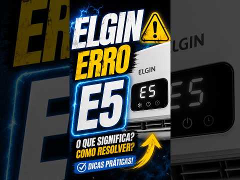 Vídeo: Elgin Erro E5: Guia Técnico 8 Passos, 200+ Testes Comprovados