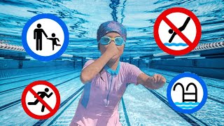 Kids Learn Swimming Pool Rules ⚠️
