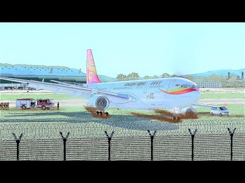 Hong Kong Airlines A330 Runway Overrun Emergency Landing, Airplane Crashes
