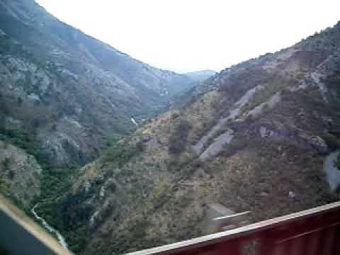 Railway through Canyon of Moraca