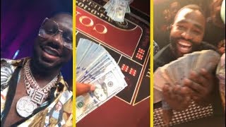 Migos CEO Pee & Adrien Broner Got A Casino Table In The Club!