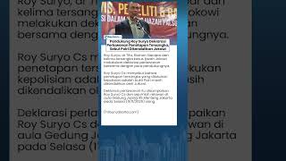 Pendukung Roy Suryo Makin Nekat! Deklarasi Perlawanan Penetapan Tersangka, Tuding Jokowi Dalangnya!