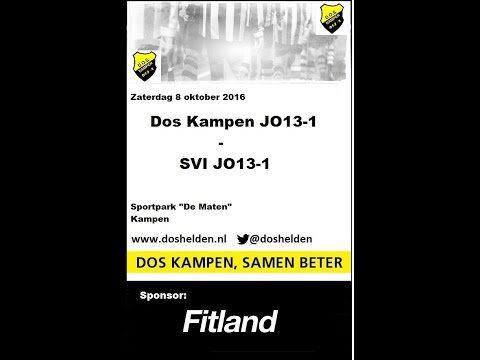 Doshelden Kampen: 08-10-2016 Dos Kampen JO13-1 - SVI JO13-1 (2-1)