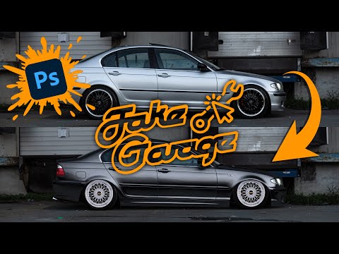 BMW E46 Photoshop Tuning | Lowered + BBS + Color Change