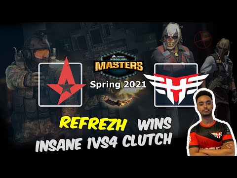 Refrezh wins insane 1vs4 clutch, Astralis vs Heroic, DreamHack Masters Spring 2021