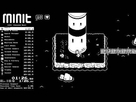 Minit Speedrun 110% Second Run 21:18.35