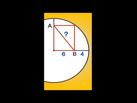 The right way to solve this diagonal length puzzle