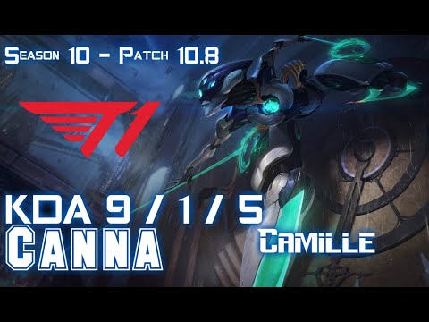 T1 Canna CAMILLE vs GANGPLANK Top - Patch 10.8 KR Ranked