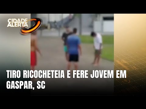 Tiro no chão ricocheteia e acerta morador durante briga em Gaspar