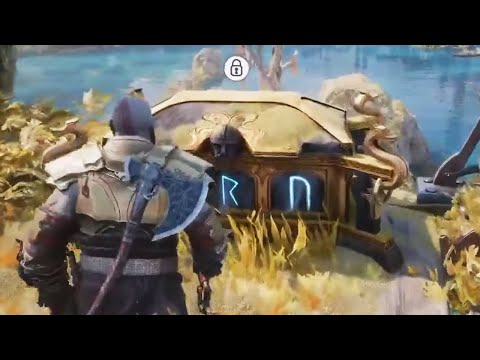 God of War Ragnarok Radsvinn's Rig - Chest Runes 3/3 - Mining Rigs Shut Down Hidden Region