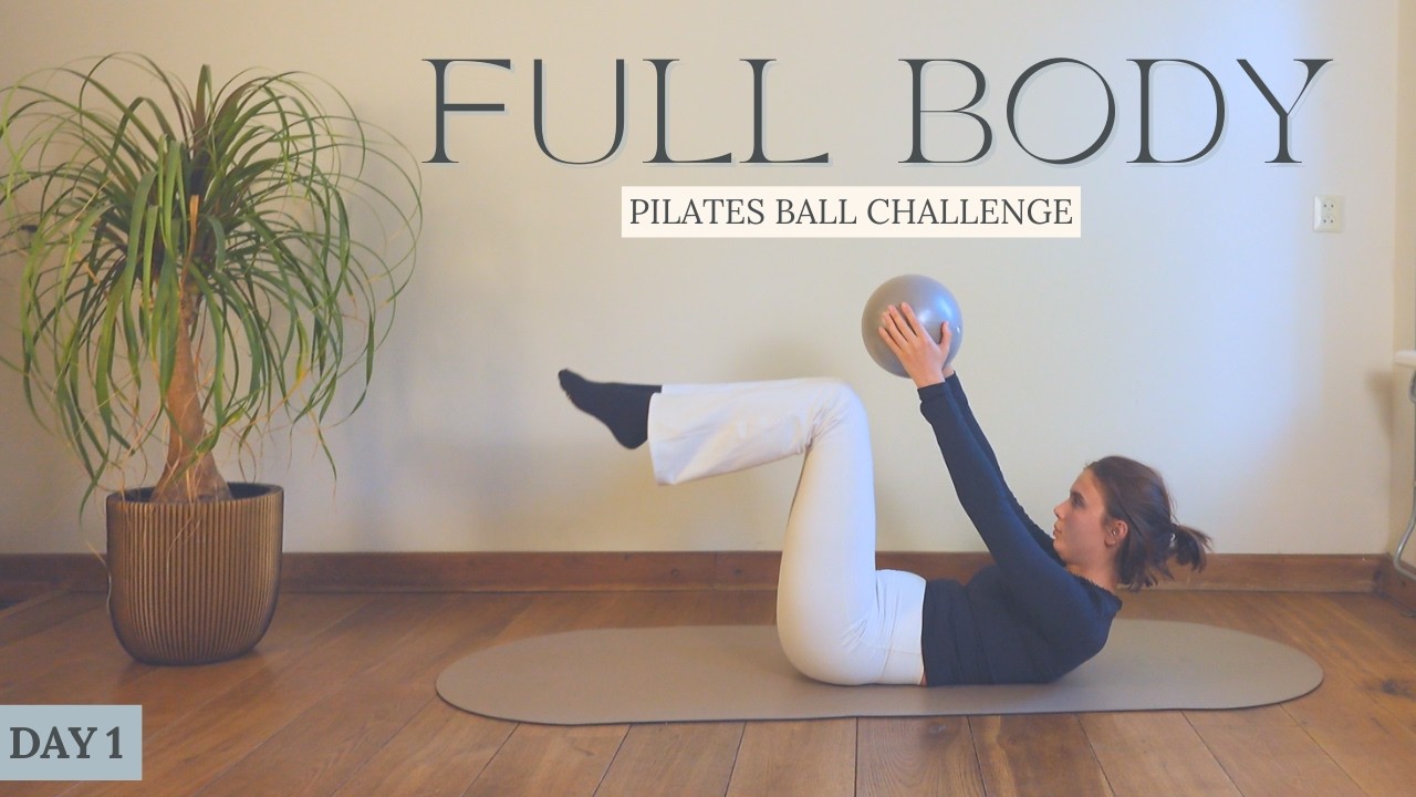 20 MIN Full Body Pilates Ball Workout | Tone & Strengthen