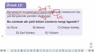 Eğitim Vadisi TYT Türkçe 21.Föy Cümlenin Ögeleri 2 Konu Anlatım Videoları