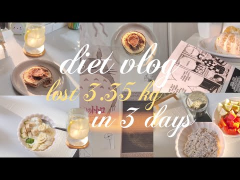 How I Lost 3 kg in 3 Days | Aesthetic Diet Vlog (Easy Meals)