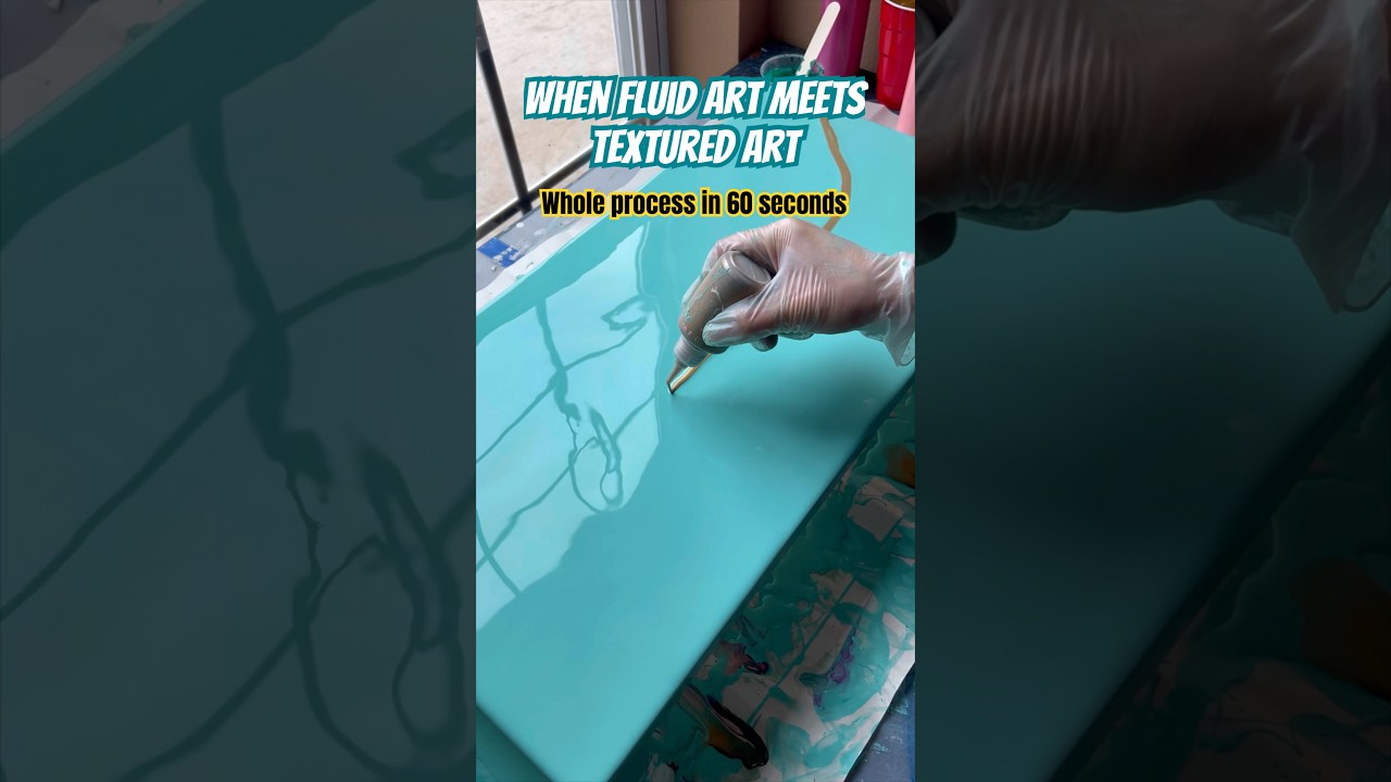 When fluid art meets textured art and they have a baby 🤩🪄✨ #fluidart  #illusionpour painting #art