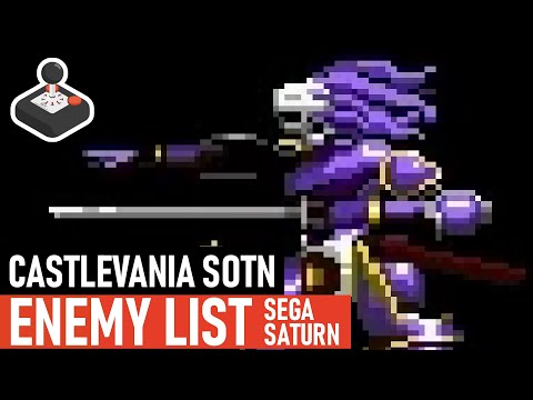 Akumajou Dracula X Gekka no Yasoukyoku - Enemy List with all drop items (Sega Saturn, Japan)