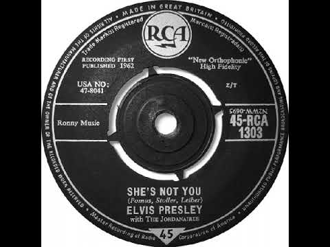 UK no. 1, (159) Elvis Presley with The Jordanaires - She's Not You
