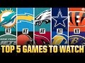 TOP 5 NFL GAMES TO WATCH IN WEEK 5 | CBS Sports HQ