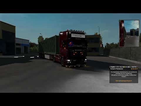 ets2  δρομολόγιο  scania driver   r730 v8 RJL