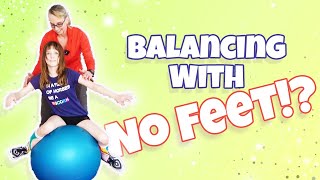 👱♀️🔵 Can She Balance With No Feet on the Floor? | Leia (Age 10) | Pediatric Physical Therapy #22