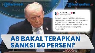 Trump Ancam Sanksi Tarif 50 Persen bagi Negara Pemasok Senjata Iran Selama Gencatan Senjata