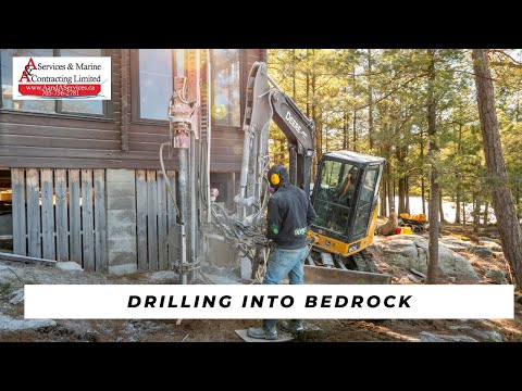 DRILLING INTO BEDROCK