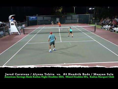 Carstenn/Tobita v #4 Bode/Sela SF HLTS - Kailua Night Doubles 2023