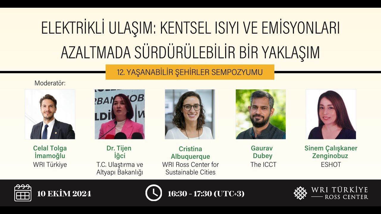 12. Yaşanabilir Şehirler Sempozyumu - Elektrikli Ulaşım