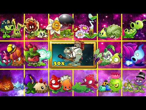 Random Best Pair Team Plants Power Up Vs 30 Porter Gargantuar! Which Team Is The Best? PvZ 2