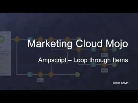 Ampscript - Loop through Items