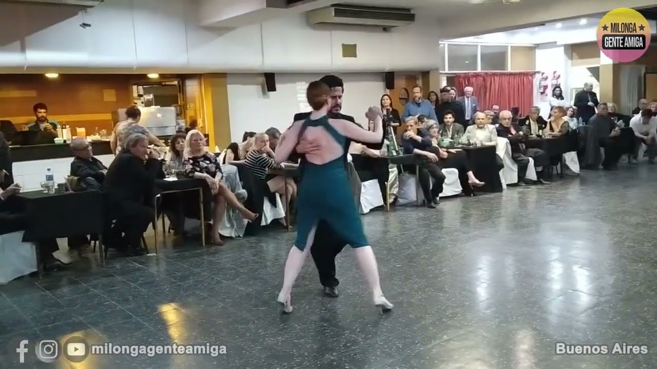 Alejandro Beron y Kelly Lettieri  - Milonga Gente Amiga -  2022 (3 de 3)