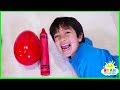 Ryan Pretend Play And Learn Colors With Giant Crayons Egg Surprise Toys