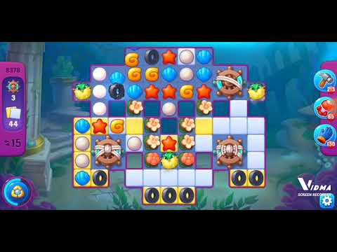 Fishdom. 8378 super hard level no boosters and diamonds. 24 moves