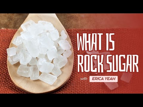 Part of a video titled Are yellow or white rock sugar healthier? - YouTube