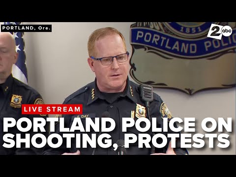 Portland Police press conference on border agent shooting 2 people in Oregon