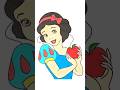 Coloring Princess Snow White With Apple Coloring Disney Princess Snowwhite Shorts