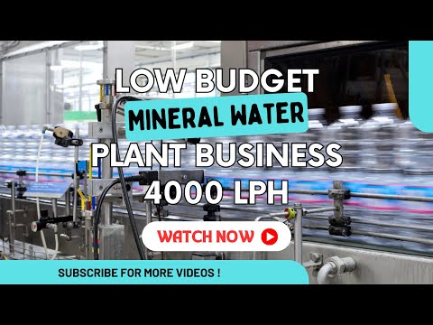 Mineral Water Bottle Filling Plant