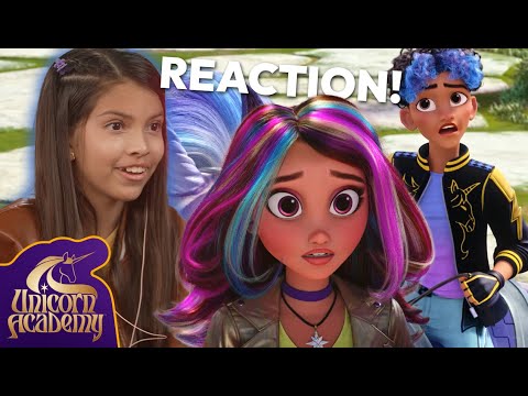 Things Get CRAZY At Unicorn Academy 😱 Reacting to Episode 2! | Cartoons for Kids