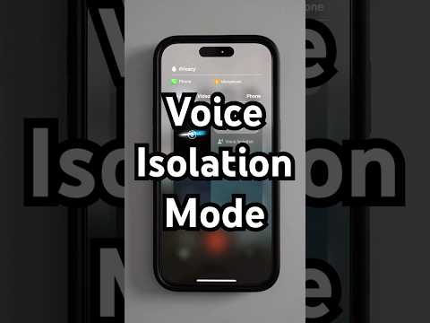 iPhone Voice Isolation Mode #iphonetips