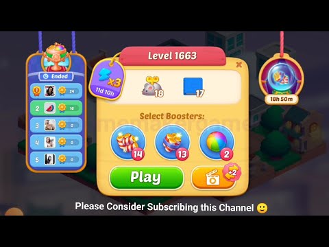Matchington Mansion Level 1663, Level 1664 & Level 1665 - iOS/ Android