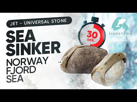 30s How To JET - Universal Stone Sea Sinker - FISHSTONE's Steinmontage für Norwegen und Meeresangeln