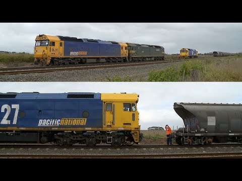 Locomotive Added To 7736V Grain Train - PoathTV Australian Railways