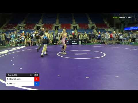 2018 USMC-USAW Cadet & Junior GR Nationals/Cadet 100 Round Of 32 - Abraham Hinrichsen (IL) Vs. Ric