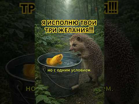 ЖЕЛАНИЯ ЁЖИКА И РЫБКА - #нейросеть #ai #юмор #мем #смешныеживотные #hailuoai #hailuo02 #minimax