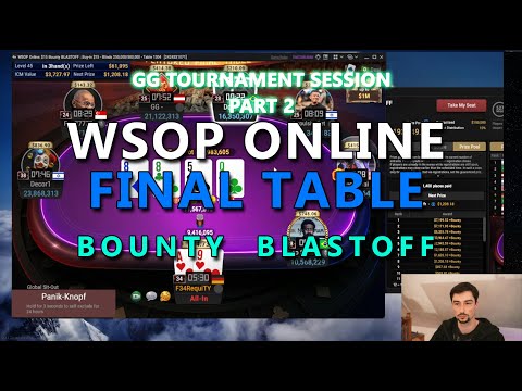 FINAL TABLE in 13853 RUNNERS TOURNAMENT! MEGA-DEEPRUN WSOP Online, GGPoker | $11063 1st | Part 2