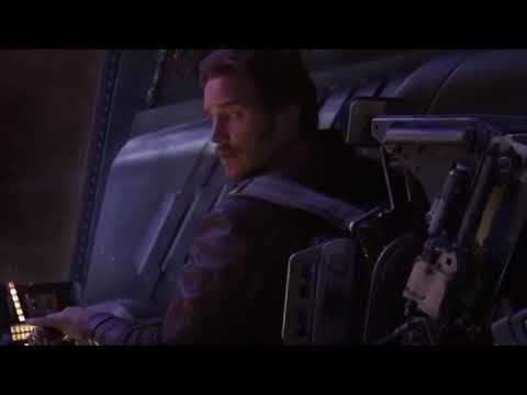 Groot playing video game scene