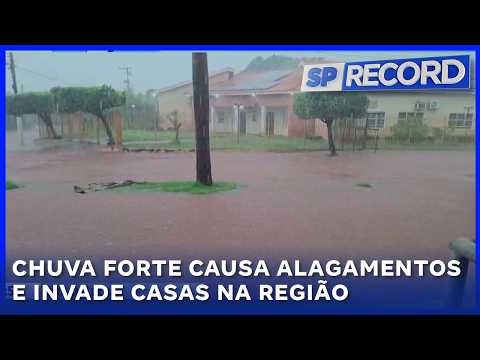 Temporal em Suzanápolis: Chuva forte causa alagamentos e invade casas na região